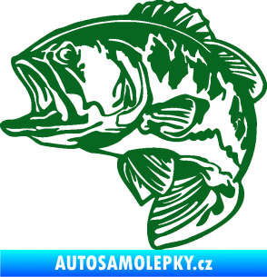 Samolepka Sumec 007 levá tmavě zelená