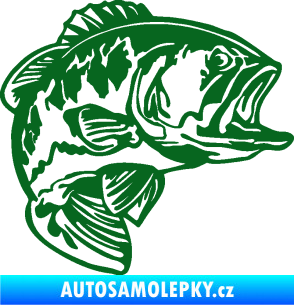Samolepka Sumec 007 pravá tmavě zelená