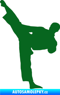 Samolepka Taekwondo 002 levá tmavě zelená