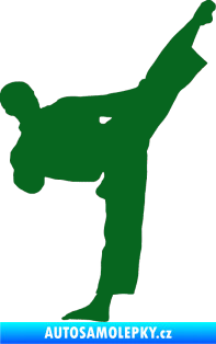 Samolepka Taekwondo 002 pravá tmavě zelená