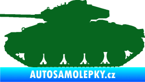 Samolepka Tank 001 levá WW2 tmavě zelená