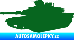 Samolepka Tank 002 levá M1 Abrams tmavě zelená