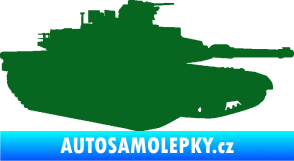 Samolepka Tank 002 pravá M1 Abrams tmavě zelená