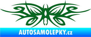 Samolepka Tetování 111 motýl tmavě zelená