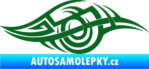 Samolepka Tetování 208 pravá tmavě zelená