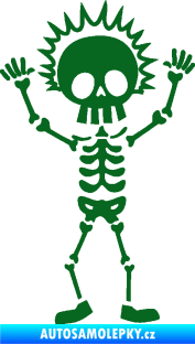 Samolepka The Bone Family Kluk tmavě zelená