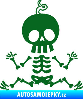Samolepka The Bone Family Mimi chlapeček tmavě zelená
