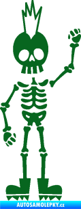 Samolepka The Bone Family Mladík tmavě zelená