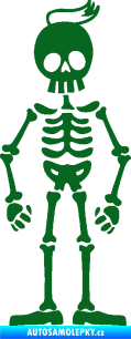Samolepka The Bone Family Táta tmavě zelená