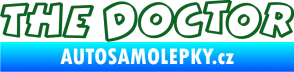 Samolepka The Doctor obrys tmavě zelená