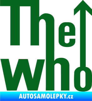 Samolepka The Who tmavě zelená