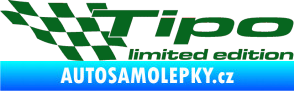 Samolepka Tipo limited edition levá tmavě zelená