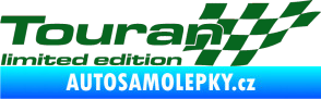 Samolepka Touran limited edition pravá tmavě zelená