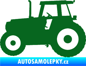 Samolepka Traktor 001 levá tmavě zelená