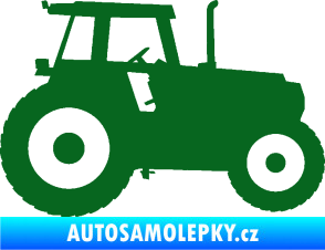 Samolepka Traktor 001 pravá tmavě zelená