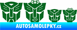 Samolepka Transformers 001 rodinka v autě tmavě zelená