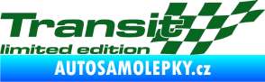 Samolepka Transit limited edition pravá tmavě zelená