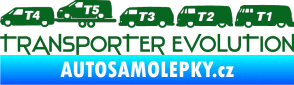 Samolepka Transporter evolution - levá tmavě zelená