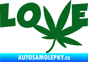 Samolepka Travka 005 love tmavě zelená