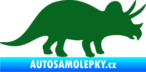 Samolepka Triceratops 001 pravá tmavě zelená