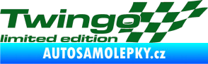 Samolepka Twingo limited edition pravá tmavě zelená