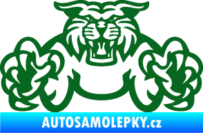 Samolepka Tygr 006 tmavě zelená