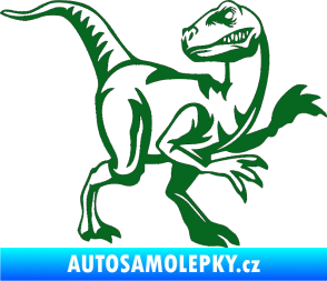 Samolepka Tyrannosaurus Rex 003 pravá tmavě zelená