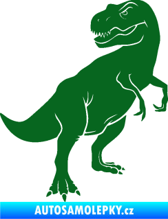 Samolepka Tyrannosaurus Rex 004 pravá tmavě zelená
