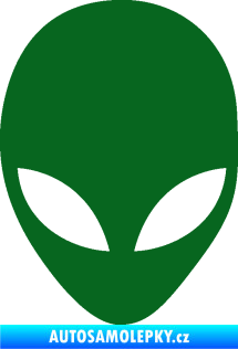Samolepka UFO 002 tmavě zelená