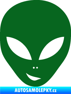 Samolepka UFO 003 levá tmavě zelená