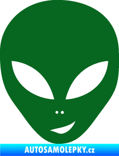 Samolepka UFO 003 pravá tmavě zelená