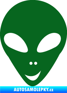 Samolepka UFO 004 levá tmavě zelená