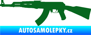 Samolepka Útočná puška AK 47 levá tmavě zelená
