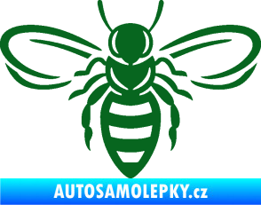 Samolepka Včela 002 tmavě zelená