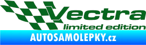 Samolepka Vectra limited edition levá tmavě zelená