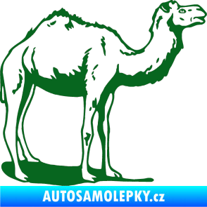 Samolepka Velbloud 001 pravá tmavě zelená