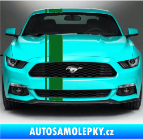 Samolepka Viper pruhy 2 cm + 15 cm tmavě zelená