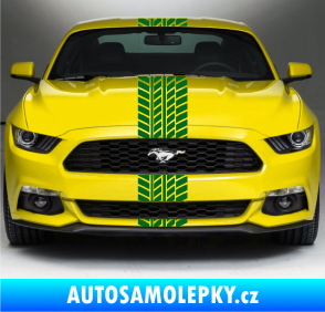 Samolepka Viper stopa 001 24 cm tmavě zelená