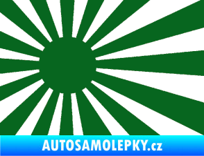 Samolepka Vlajka Japonsko 002 levá JDM tmavě zelená