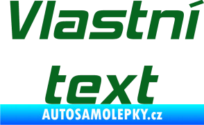 Samolepka Vlastní text - Hemi Head tmavě zelená