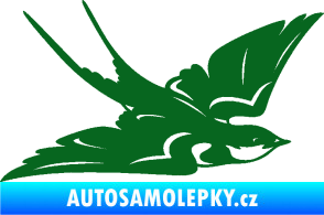 Samolepka Vlaštovka 002 pravá tmavě zelená