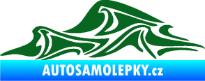 Samolepka Vlny 002 levá moře tmavě zelená