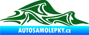 Samolepka Vlny 002 pravá moře tmavě zelená
