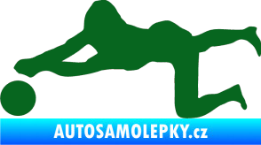 Samolepka Voleybal 008 levá tmavě zelená