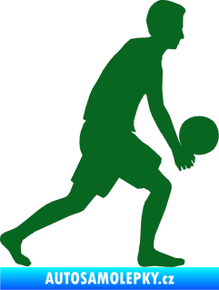 Samolepka Voleybal 014 pravá tmavě zelená