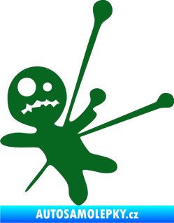 Samolepka Voodoo panenka 002 levá tmavě zelená