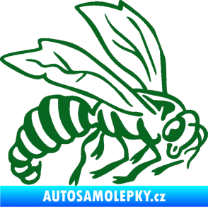 Samolepka Vosa 003 pravá tmavě zelená