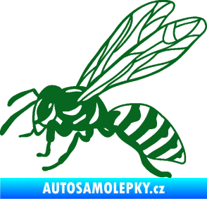 Samolepka Vosa 006 levá tmavě zelená