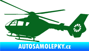 Samolepka Vrtulník 006 levá helikoptéra tmavě zelená