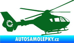 Samolepka Vrtulník 006 pravá tmavě zelená